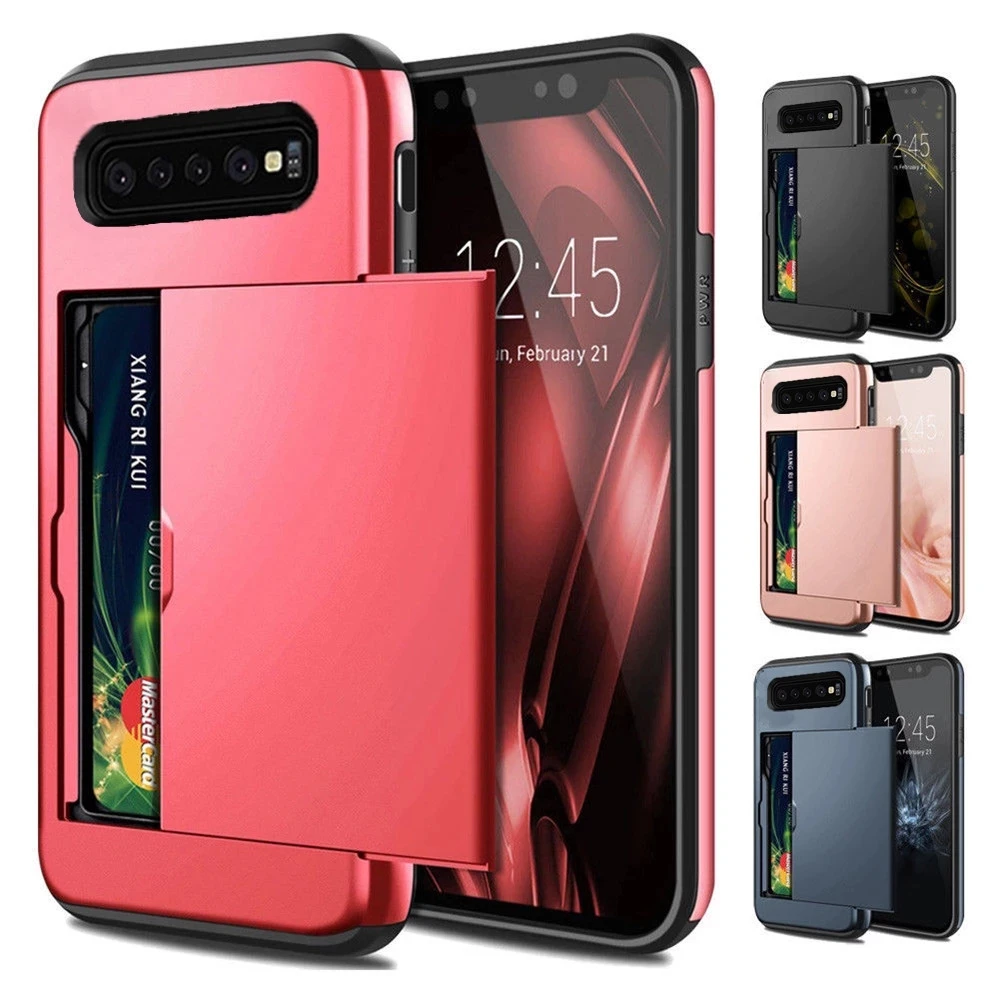 For Samsung galaxy S10 5G Case Protective Credit Card Holder ID Slot Case For Samsung Galaxy S10 5G S10 Plus S10 E phone case