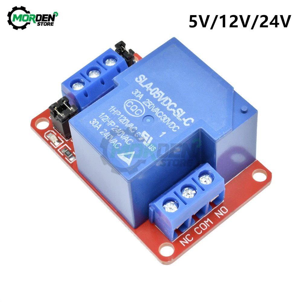 5V 12V 24V 30A High Low Level Trigger 1 Channel Relay Module with Optocoupler Isolation Board Module For Arduino PIC AVR DSP ARM