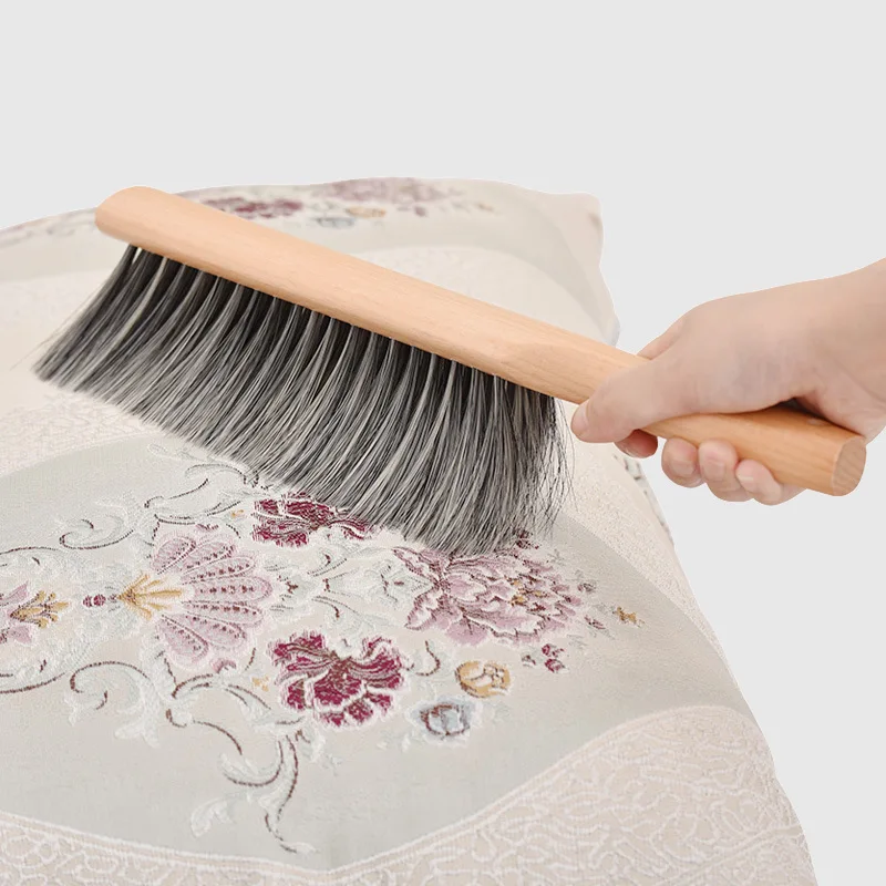 Soft Fur Bed Brush Dust Removal Brush Bed Sweeping Brush Long Handle Bristles Bed Cleaning Brush Sofa Dust Brush Cleaning Tools