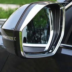 ABS Chrome For Teramont Atlas 2017 2018 Accessories Car Rearview Mirror Block Rain Eyebrow Decoration Cover Trim Sticker