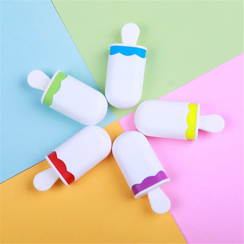 1PCS Cute Lovely Ice Cream Colorful Highlighter Marker Pen Drawing Fluorescence School Office Supplies Student Stationery Маркер