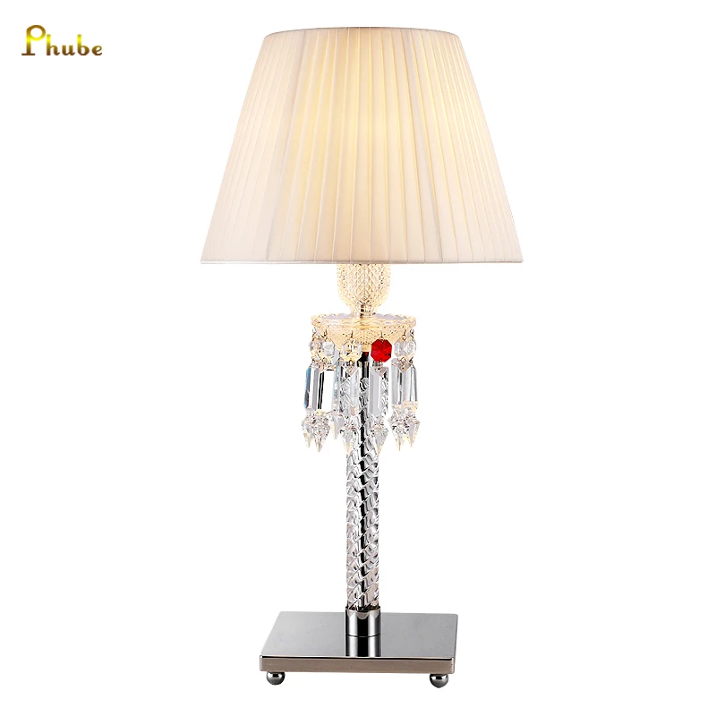 

Modern Table Lamp Crystal Desk Lamp Nordic Standing Lamps Living Room Luminaria Lamps deco salon W30CM H57CM