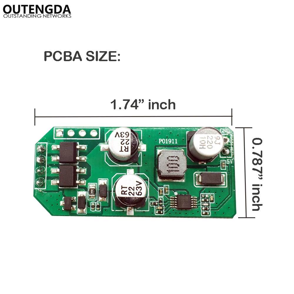 POE Splitter IEEE802.3af 48V input 5V poe adapter cable PCBA Module for Wireless Router/IP Camera/WiFi AP Injector Output 5VDC