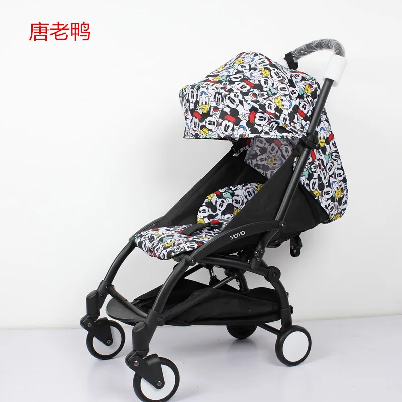 New 175 Degree Sun Cover and Seat Cushion Set For Babyyoya Yoyo Stroller Baby Carriage Accessories Sun Cover Canopy Seats