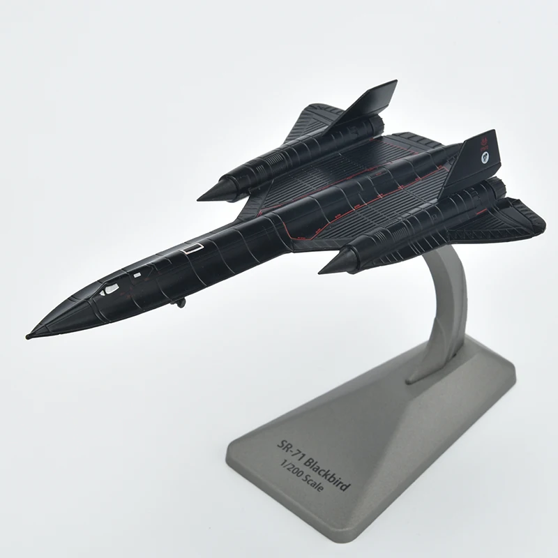 1: 200 American reconnaissance plane Blackbird SR-71 simulated alloy fighter aircraft model