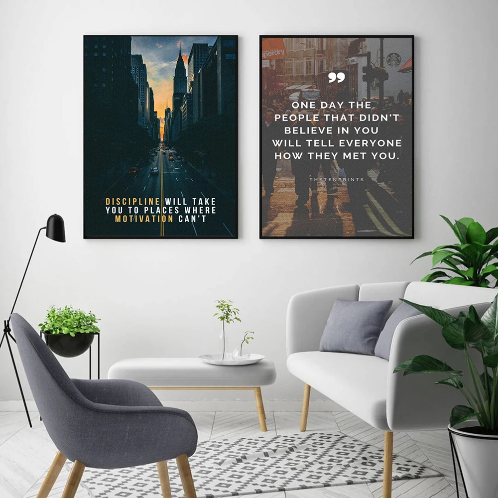 Entrepreneur Success Motivational Quote Poster Nordic Canvas Painting Prints Wall Art Picture For Office Home Decoration Cuadros