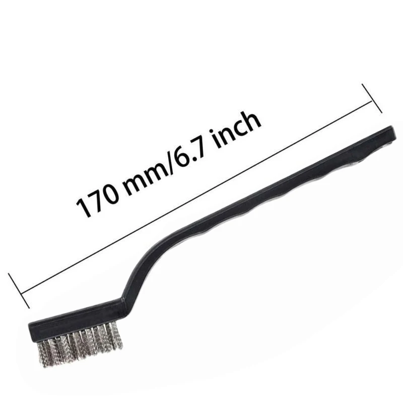 Imagem -02 - Mini Conjunto de Escovas de Limpeza de Metal Removedor de Ferrugem Escovas de Arame Pintura Faça Você Mesmo Limpeza de Remoção Polimento Detalhe de Ferramentas de Metal 12 Pcs Pcs