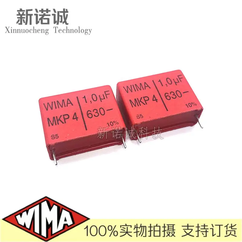 

5PCS/10PCS/20PCS/Lot WIMA MKP4 1.0UF 1000NF 630V 630v1.0UF foil film capacitor 630V1UF 105 630V105 Foot distance 27.5MM