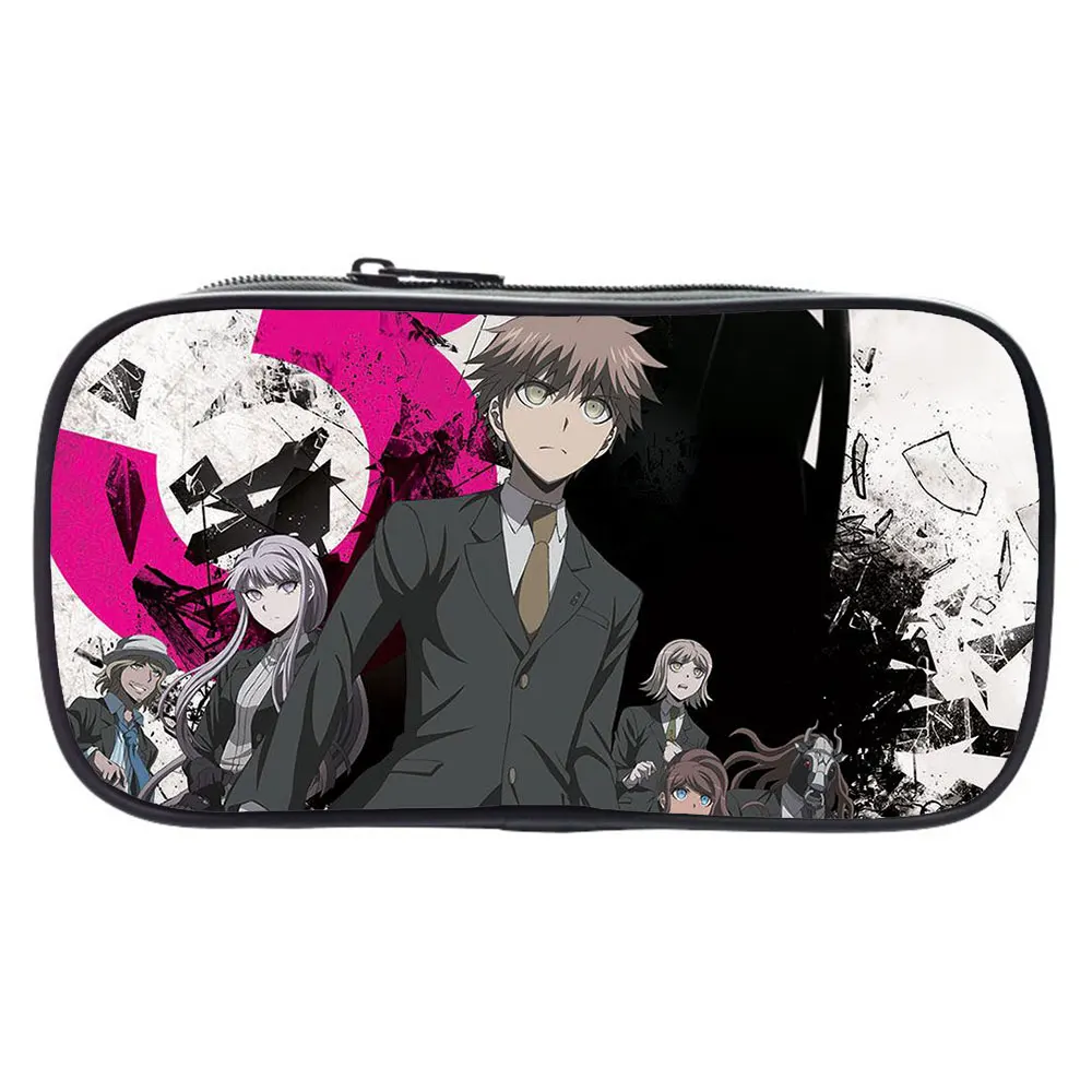 

Danganronpa wallet Monokuma Long Pencil Bag Makeup Bag Zipper Cosmetic Bag Cartoon print Makeup Bag for Gift & Collection