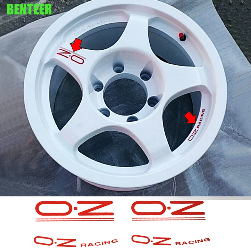 OZ Racing Car Rim Stickers Decals Auto Tunning Accessories