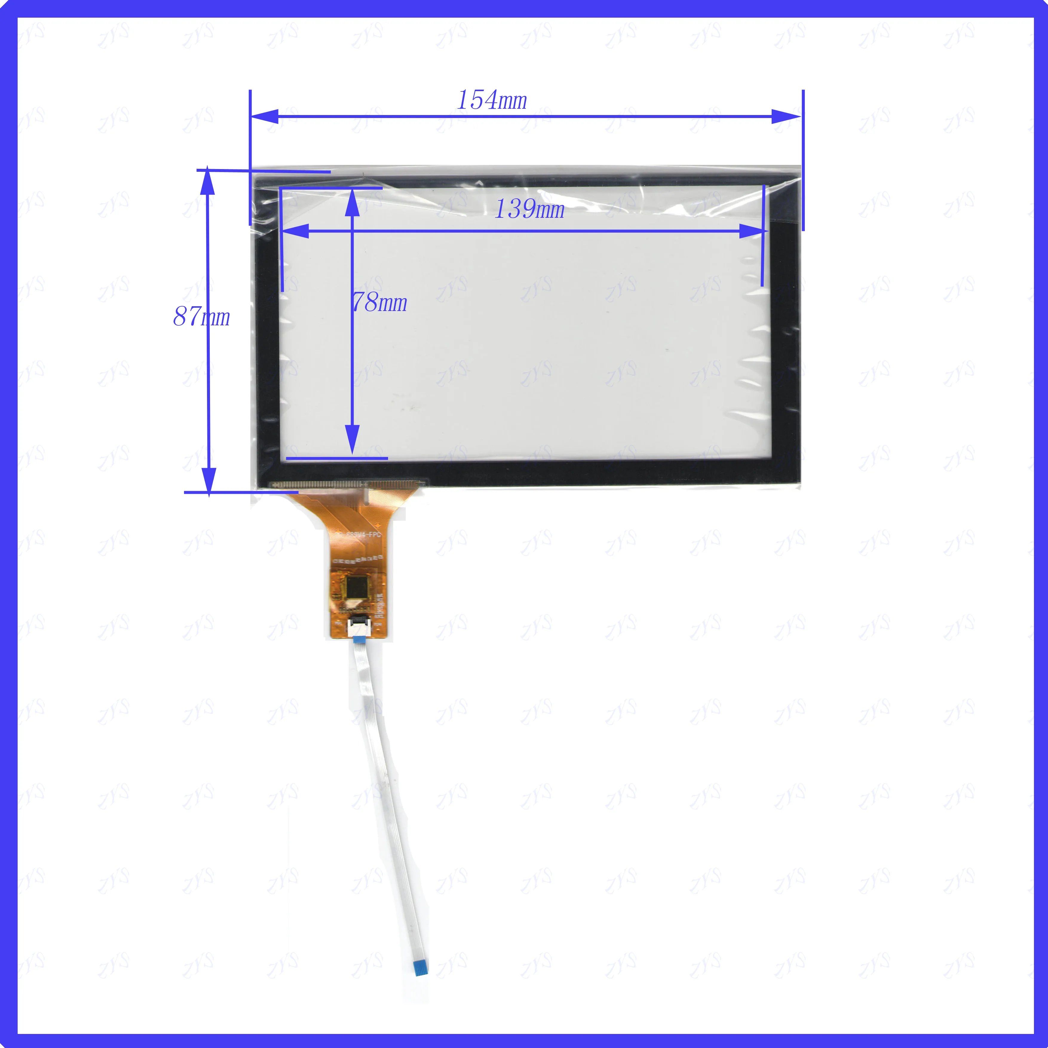 

ZhiYuSun Wholesale 154*87mm YH-889V4-FPC NEW 6.2inch 6 line For Car DVD touch screen panel Sensor glass this is compatible