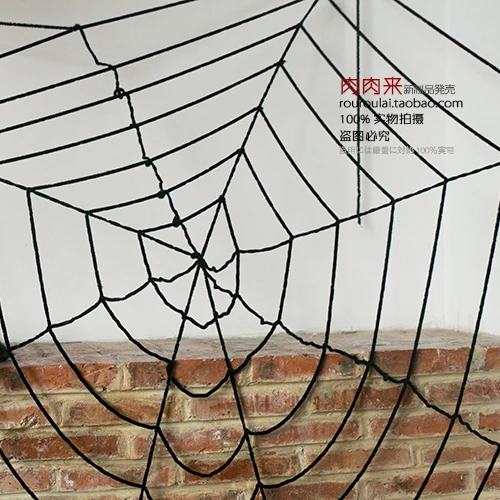 Halloween Ghost Festival Chamber Haunted House Decoration Props Bar Layout 3 M Plush Spider Web Spider Web