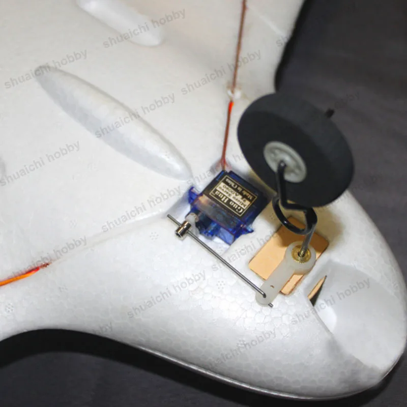 Avion canalisé à ailes partenaires RC, train d'atterrissage avant et arrière, Delta, aile unique, volant bricolage, recommandé, 10cm pour 120cm d'envergure, 1 ensemble