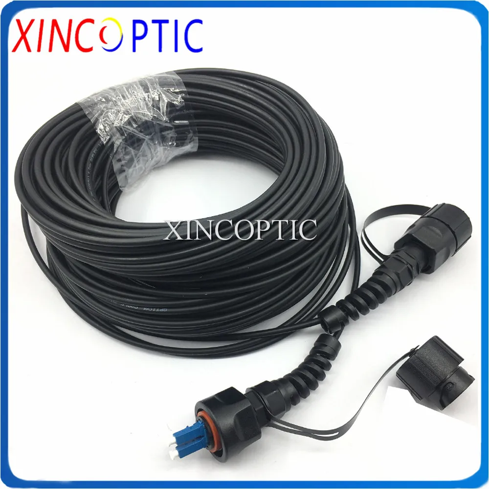 

2C 200M Waterproof Outdoor SM Duplex 2Fibers ODVA-LC to ODVA-LCUPC Armoured Fiber Optical Patch Cord Cable Connector