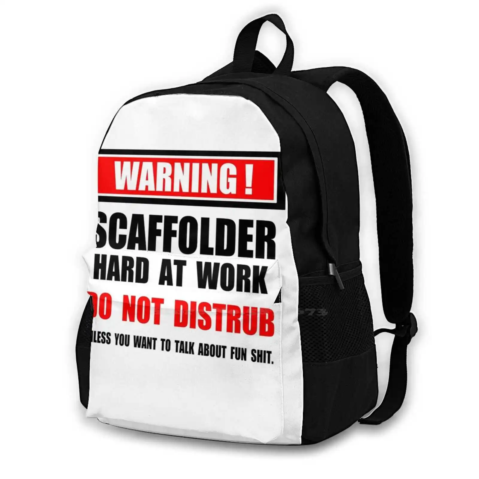 

Scaffolder ; Fun Shit ; Bag Backpack For Men Women Girls Teenage Black Scaffolding Framework Gerüster Scaffolding Master