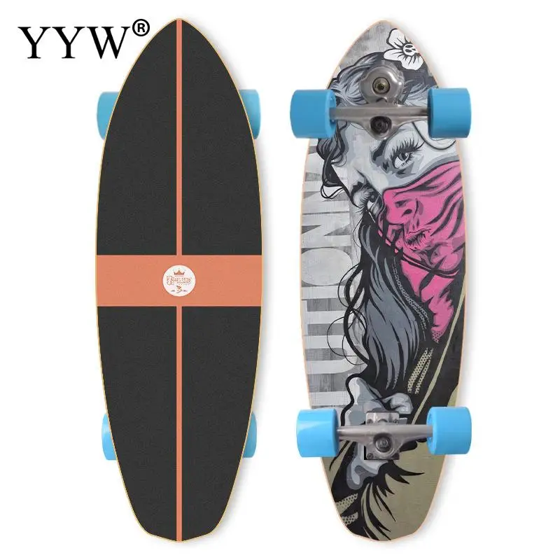 20inch S5 Surf Skateboard On Sale Complete Outdoor 82cm Maple Wood Smooth Adult Skating ABEC9 Surf Skate 4 Wheels Ski Surfboard