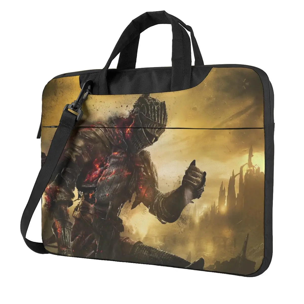 

Video Game - Dark Souls III Laptop Bag Case Protective Vintage Computer Bag Bicycle Crossbody Laptop Pouch