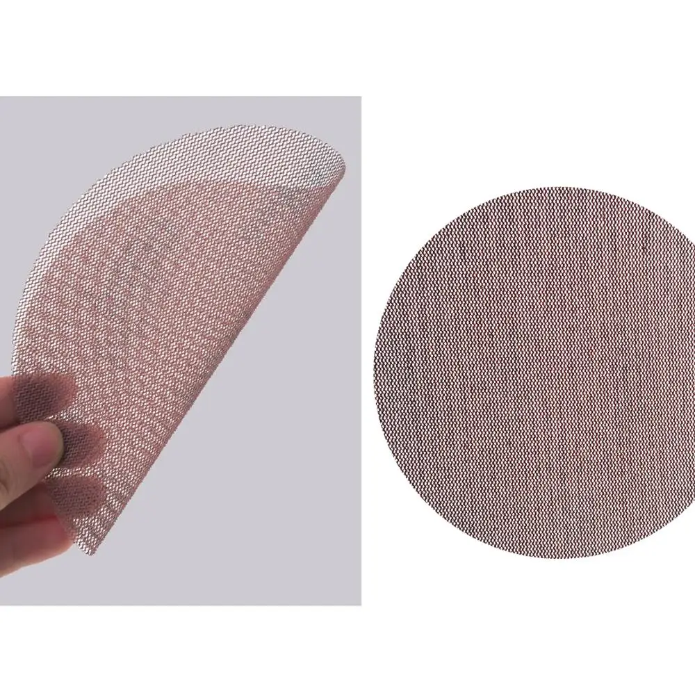 10 sheets Dust Free 6 Inch 150mm Sanding Discs Mesh Cloth Abrasive Disc Anti-blocking Dry Grinding Sandpaper 80 to 240 Grit