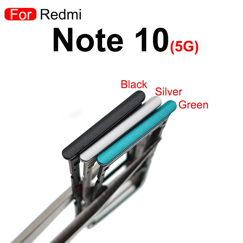 For Xiaomi Redmi Note 10 4G 5G Pro 10Pro SIM Card Reader Sim Tray Holder SD Slot Replacement Parts