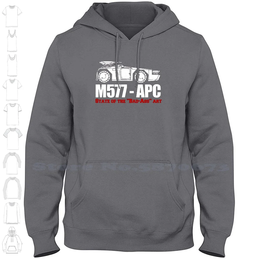 M577-Apc State Of The Bad Ass Art 100% Cotton Hoodie T-Shirt Horror Aliens Ripley Xenomorph Movie Film Colonial Marines Uscm