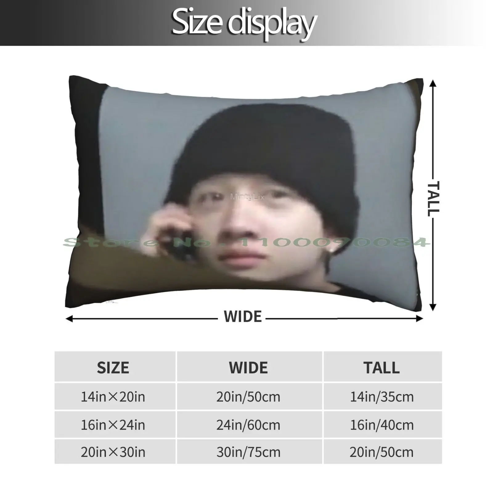 Bang Chan Cellphone Meme Pillow Case 20x30 50*75 Sofa Bedroom Bang Chan Skz Jyp Changbin Minho Lee Know Han Jisung Hwang