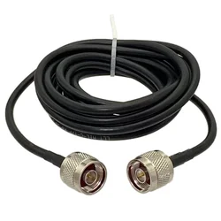 1Pcs RG58 N Male Plug to N Male Type Connector RF Coaxial Jumper Pigtail Extension Cable For Radio Antenna 6inch~50M
