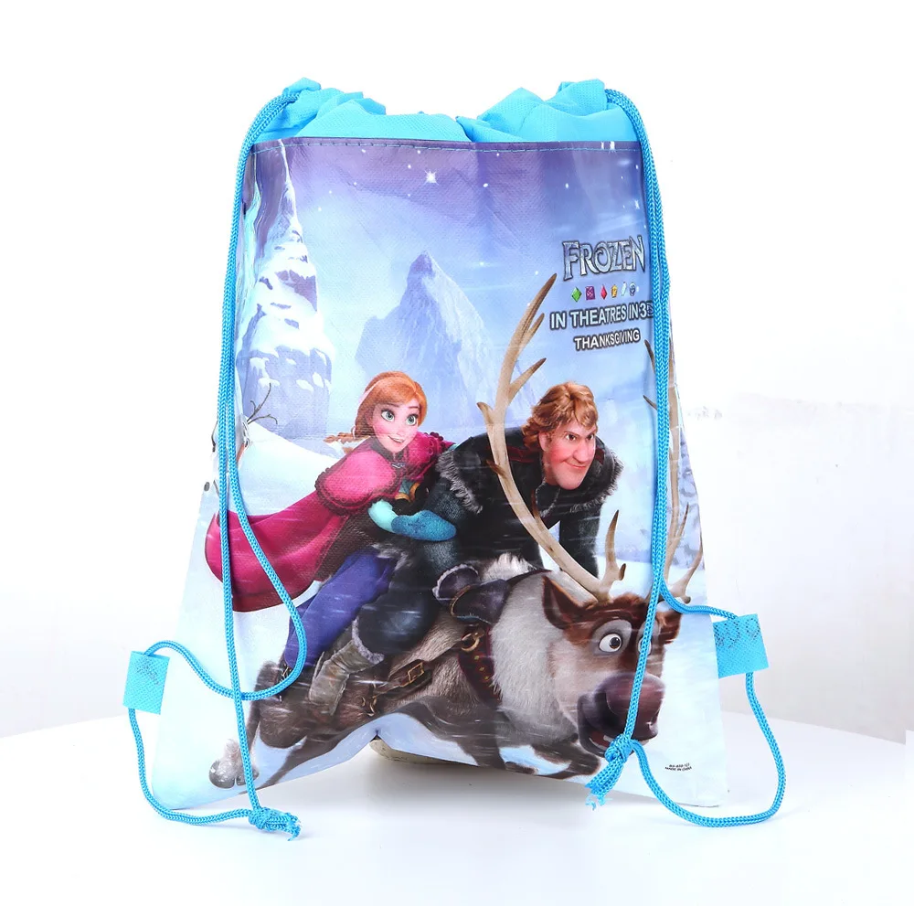 Disney Anime Storage Bag Frozen2 Princess Elsa and Anna Cosplay Party Decoration Cartoon Bags for Kids Baby Girls Birthday Gift