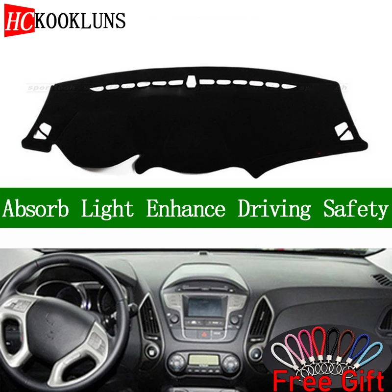 

For Hyundai ix35 Tucson 2010 2011-2015 Dashboard Cover Sun Shade Dash Mat Pad Carpet Car Stickers Interior Accessories