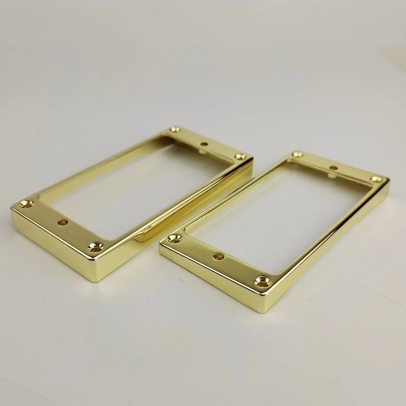 1 Set Gold Humbucker Pickup Frames neck and bridge Pickup Mounting Ring Curved Tapered For LP Electric Guitar