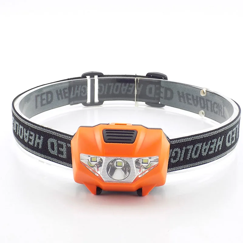 5W Mini LED far far başkanı ışıklı fener lamba balıkçılık küçük parlak yüksek güç 3 LED fener lambası kamp için AAA pil