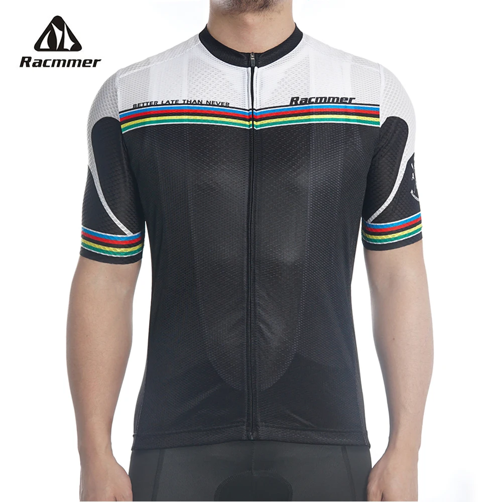 Racmmer Pro Team AERO Cycling Jersey 2020 Summer Men Classic Flyweight Jersey Mtb Clothes Short Bicycle Clothing Bike Racing Kit