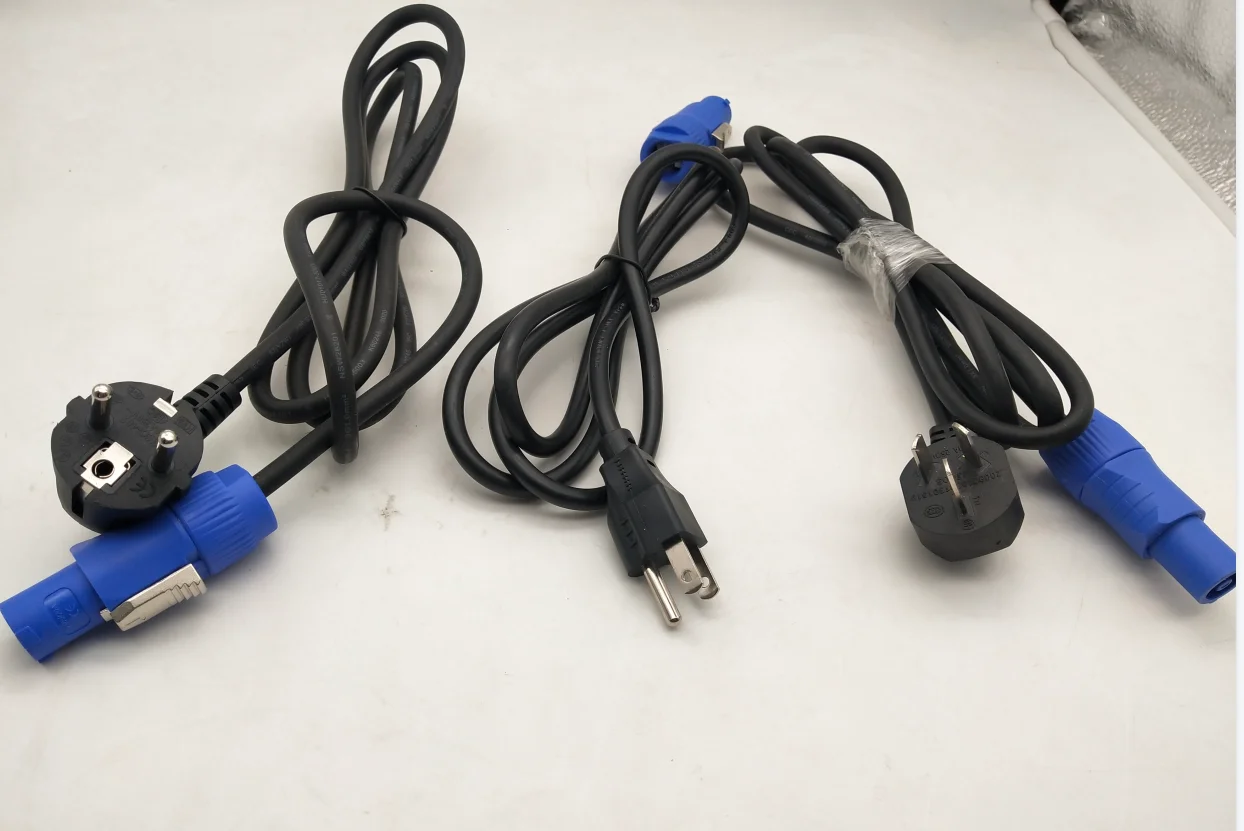 EU/US/AU/UK Power Cord Euro Plug Adapter Cable For Artnet Controller