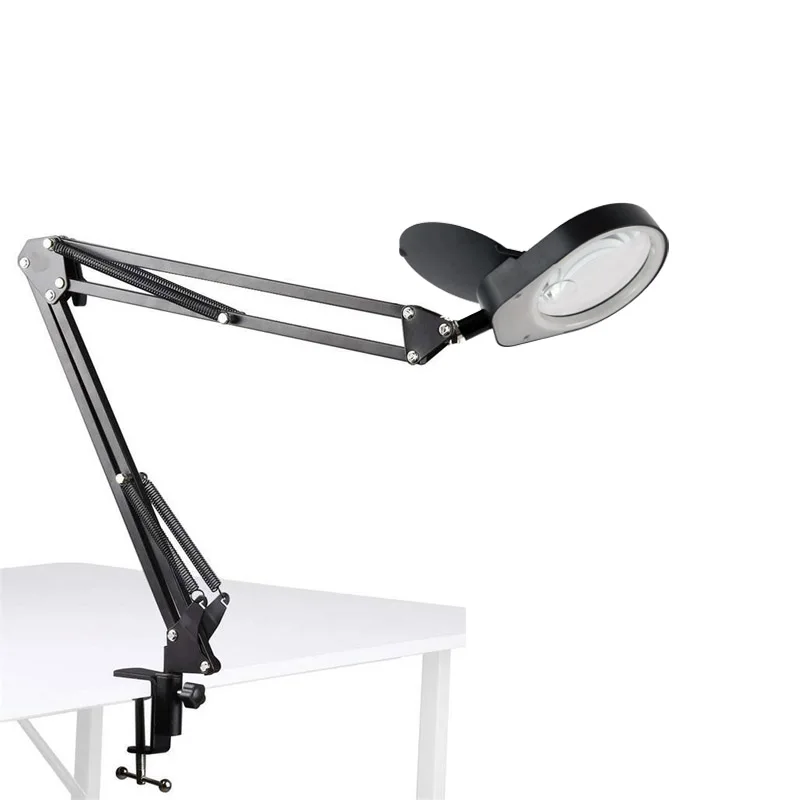 Magnifying Glass Lamp 8x15x USB LED Illuminated Magnifier Lamp Loupe Reading/Rework/Soldering