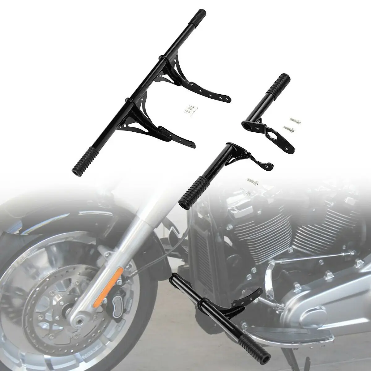 

Motorcycle Highway Foot peg Crashbar protector set For Harley Street Bob 2018-2024