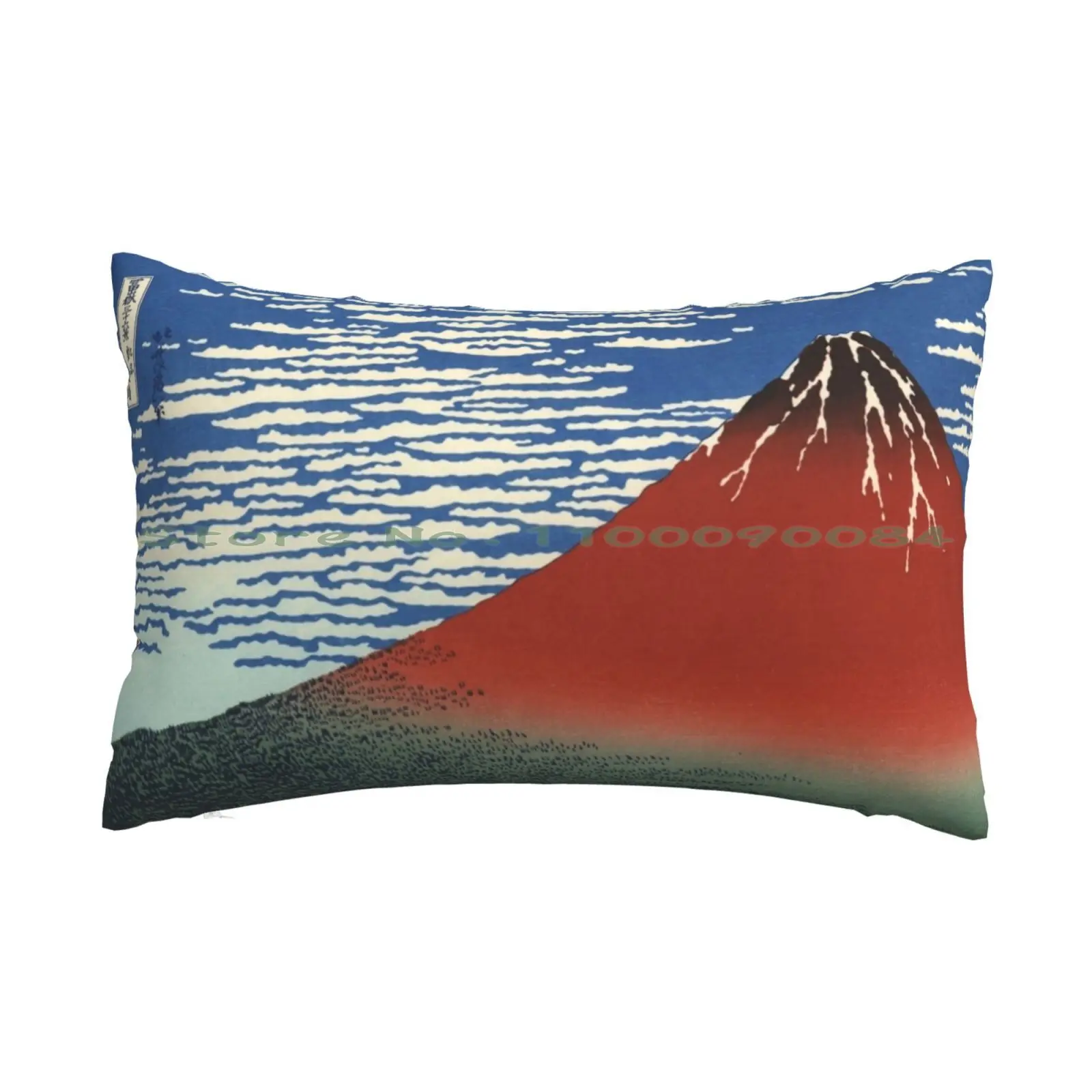 Red Fuji Pillow Case 20x30 50*75 Sofa Bedroom Katsushika Hokusai Thirty Six Views Red Fuji Mount Fuji Japanese Artist Sky