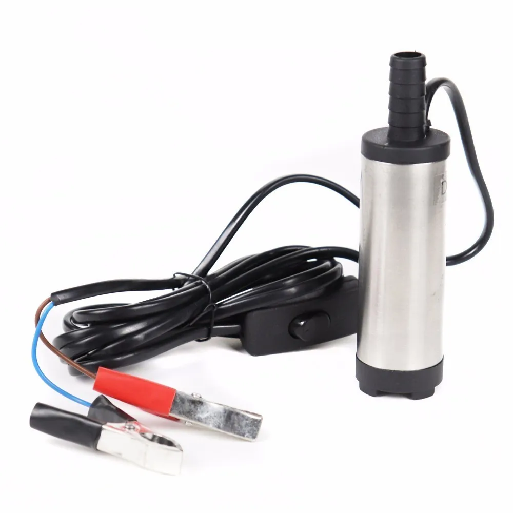 12V 24 V Dc Elektrische Dompelpomp, Brandstof Overdracht Pomp, Roestvrij Staal Shell,12l/Min, 12 24 V Volt Voor Pompen Diesel Olie Water