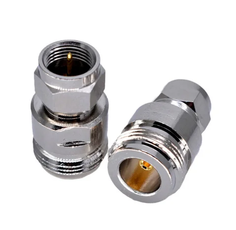 2pcs Adapter N Female jack To F Male plug RF Coaxial  Connectors