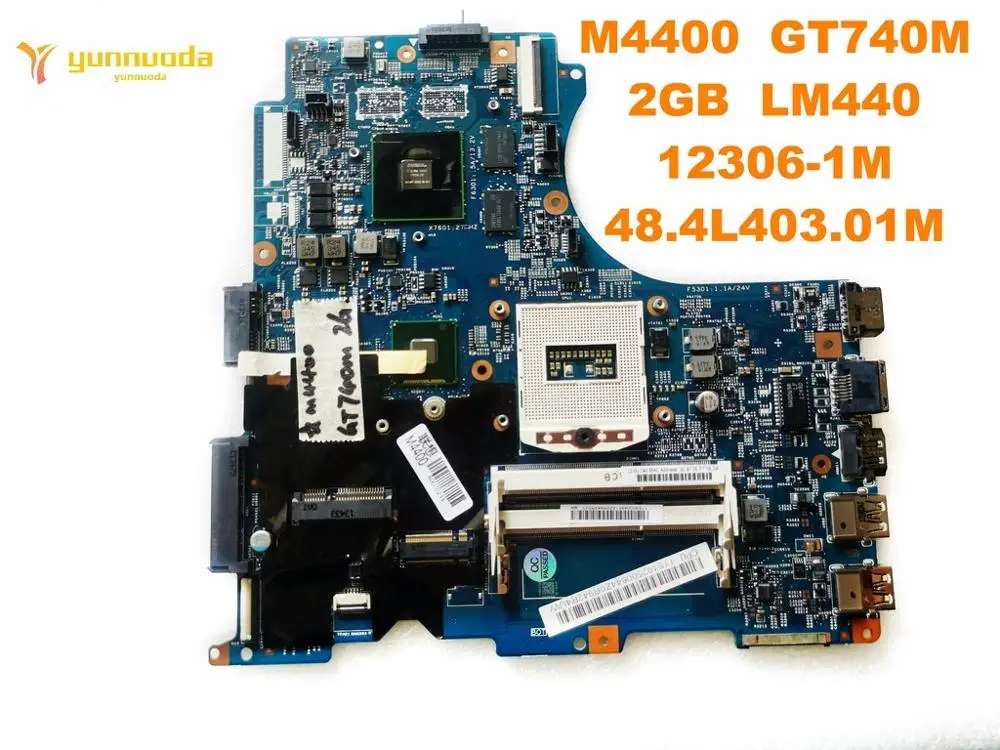 

12306-1M for Lenovo M4400 laptop motherboard With GT740M 2GB GPU LM440 48.4L403.01M tested good