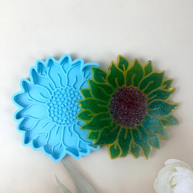 

Sunflower Coaster Epoxy Resin Mold Jewelry Mold Jewelry Accessories DIY Handcraft Resin Moulds