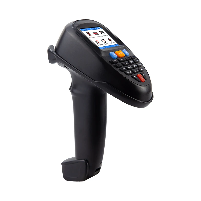 Imagem -02 - Scanner de Código de Barras Pda Collcetor Ns7103 1d 2d qr Código Verificação Inventário Armazenamento Handheld Repetição Alarme Contagem Lcd