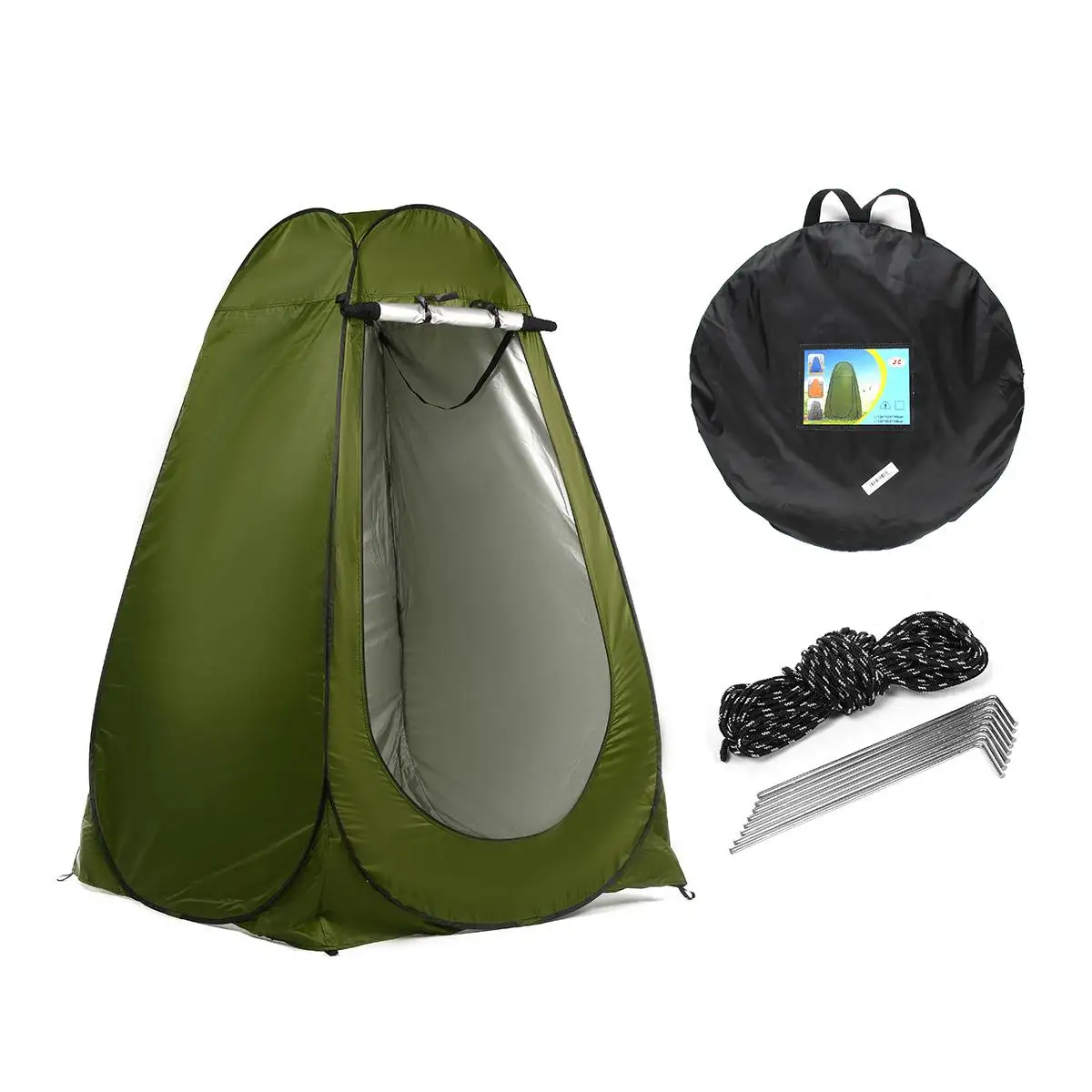 Portable Privacy Shower Toilet Camping Popping Up Tent Camouflage/UV Function Outdoor Dressing Tent/Photography Tent with Bag