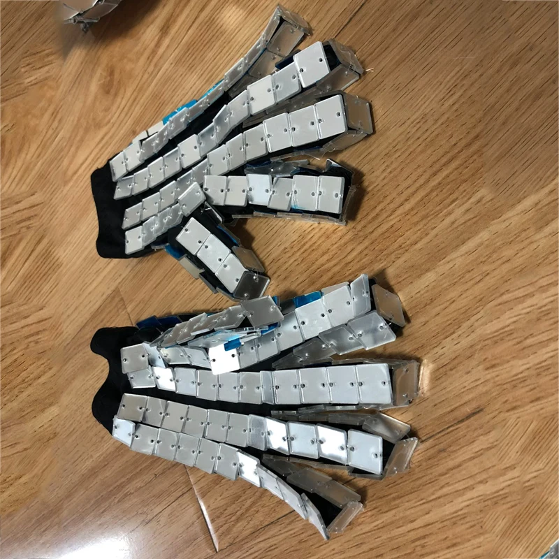 Luvas espelhadas prateadas para apresentação de palco, utensílio para pub, dj, ds gogo dance, acessórios de vestuário com lentes quadradas vdb2323