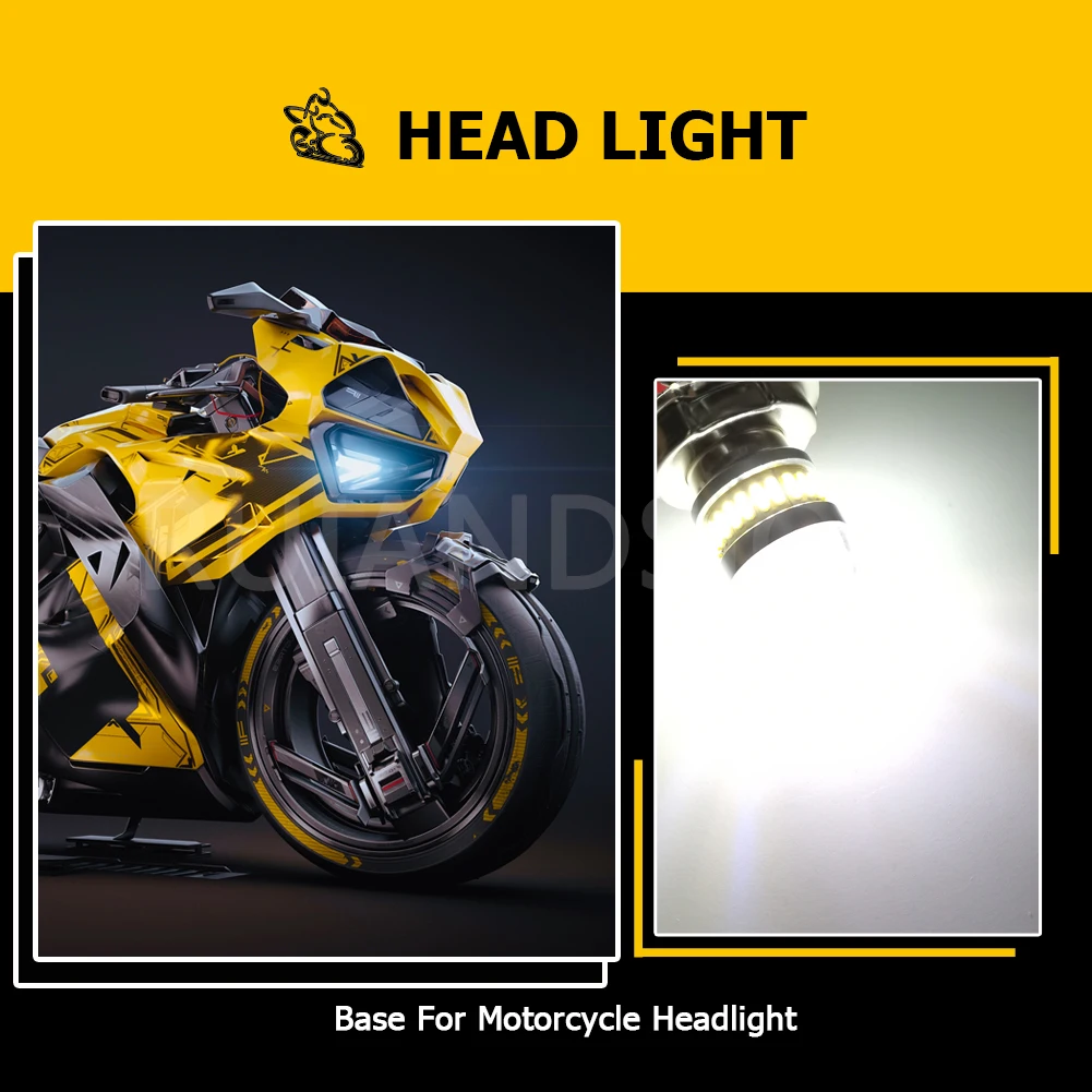 1Piece P26S Motorcycle LED Headlight 24SMD Scooter Moped Bulb 12V 24V 30V White Light 3W ATV Motor Motorbike Head Lamp 6000K