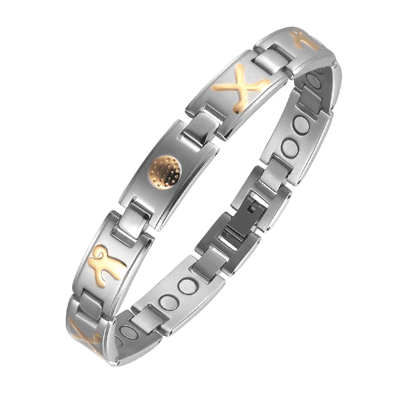 

Moocare Fashion Golf Steel Bracelet Creative Jewelry Energy Stainless Steel Magnet Bracelet Health Bracelet