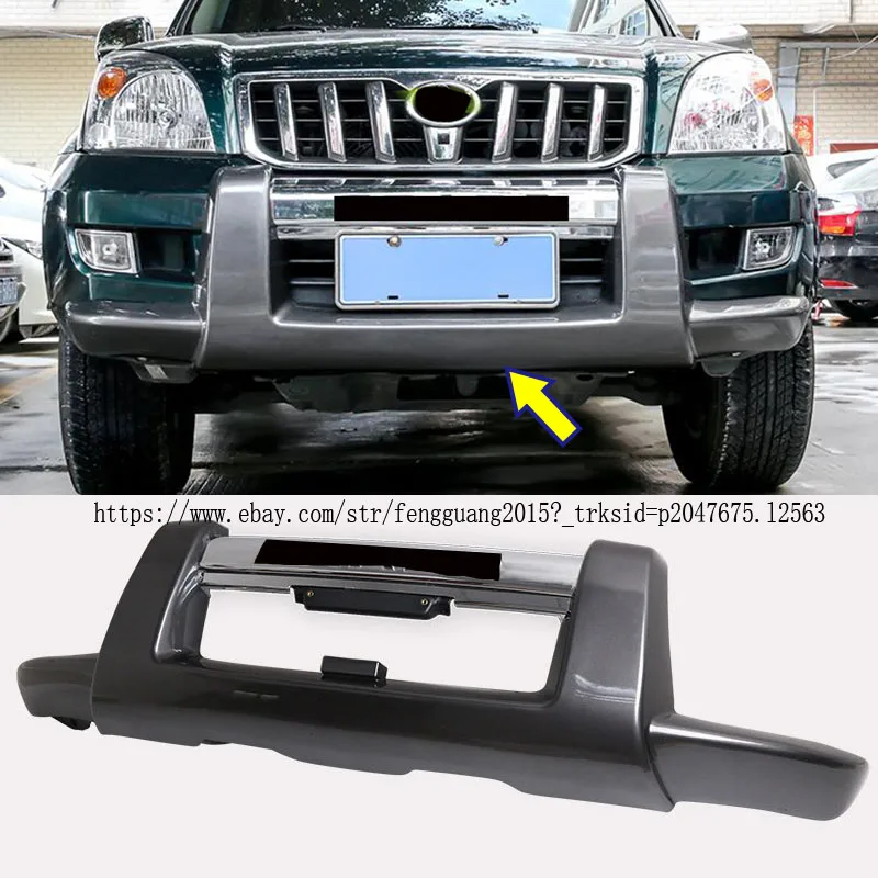 For Toyota Land Cruiser Prado FJ120 2003-2009 ABS Chrome paint front bumper 1pcs