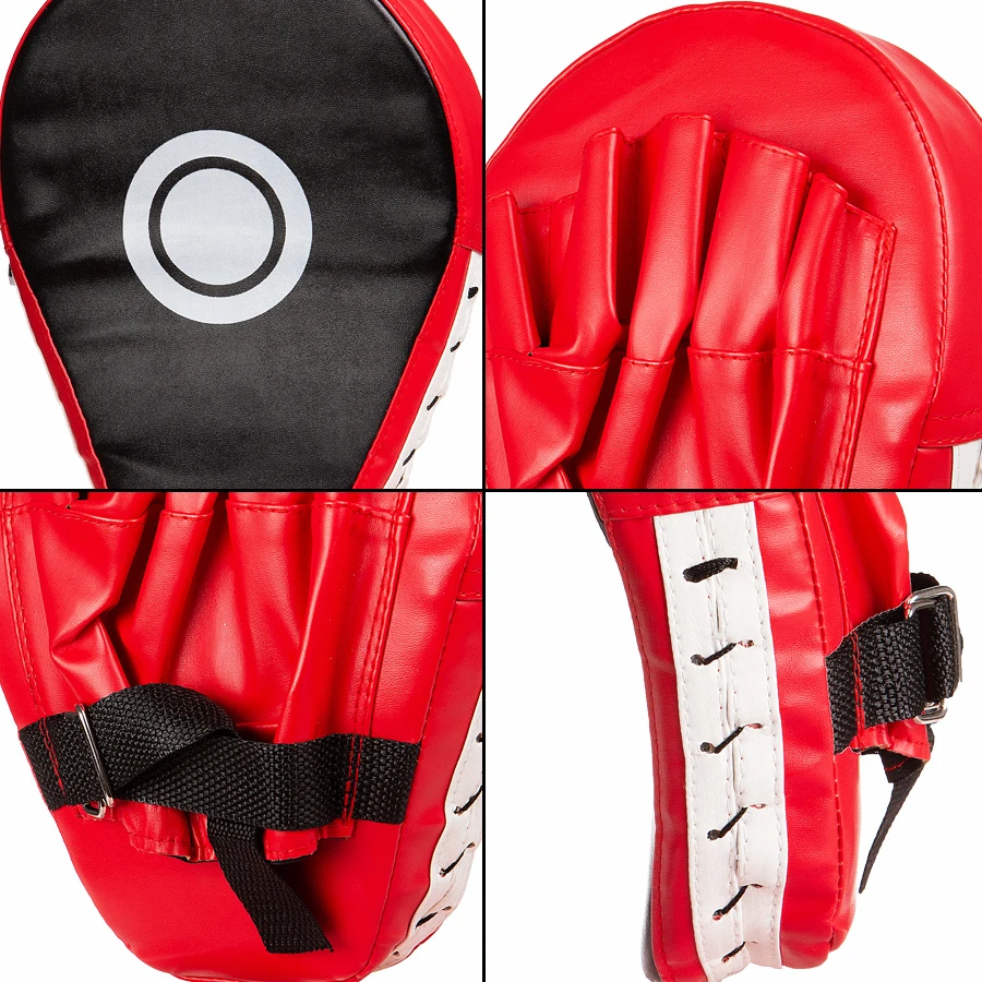 2 PCS Kick Boxing Gloves Pad Punch Target Bag Men MMA PU Karate Muay Thai Free Fight Sanda Training Adults Kids Equipment