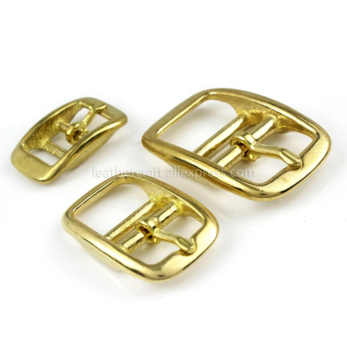 1pcs Solid Brass Belt Buckle Middle Center Bar Single Pin Belt Buckle Leather Craft Strap Belt 15mm/ 20mm/ 25mm