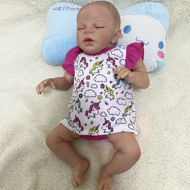 16 Inch 3D Skin Zendric Ready Reborn Baby Painted Doll High Quality Painting Realistic Baby Toy For Girls