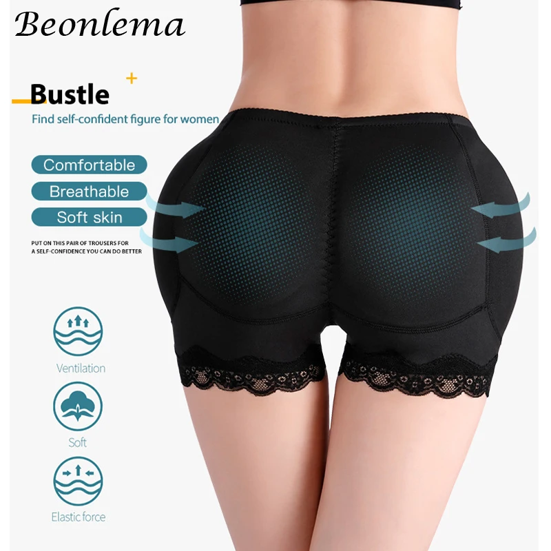 Body Shaper Underwear With Hips Pads Filler Sexy Big Butt Enhancer Control Panties Belly Smooth Shapewear Fake Buttock Plus Size