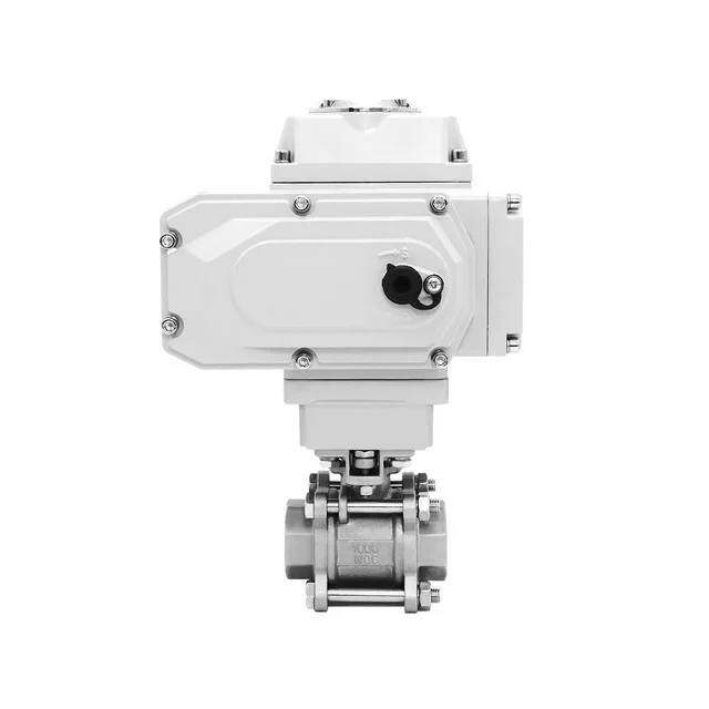 

1" Motorized 2 Way Ball Valve Stainless Steel Q941/45F-16P T/L Type Female Thread Electric Ball Valve DC24V AC220V